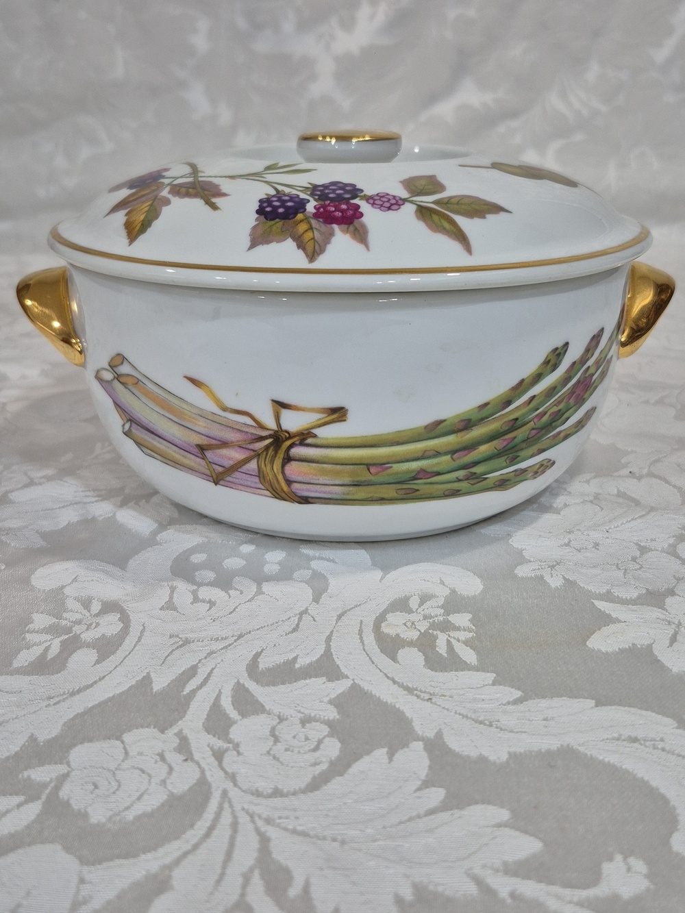 Royal Worcester Evesham Covered Casserole Dish Vintage